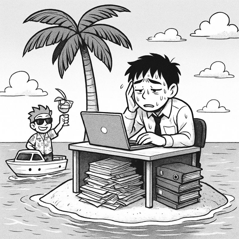 Arbeit muss auch manchmal liegen bleiben